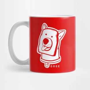 Slice of bread and doge face a funny and weird awesomeness Mug